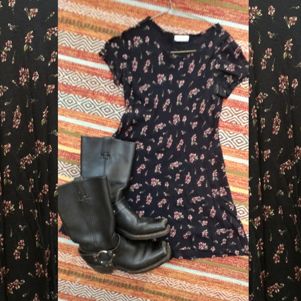 Vintage Weathervane Floral Tunic/Mini dress